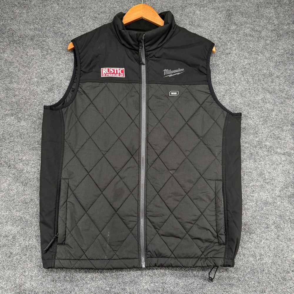 Milwaukee M12 Heated Gear Vest zip Men's size Large Black (NO BATTERY)